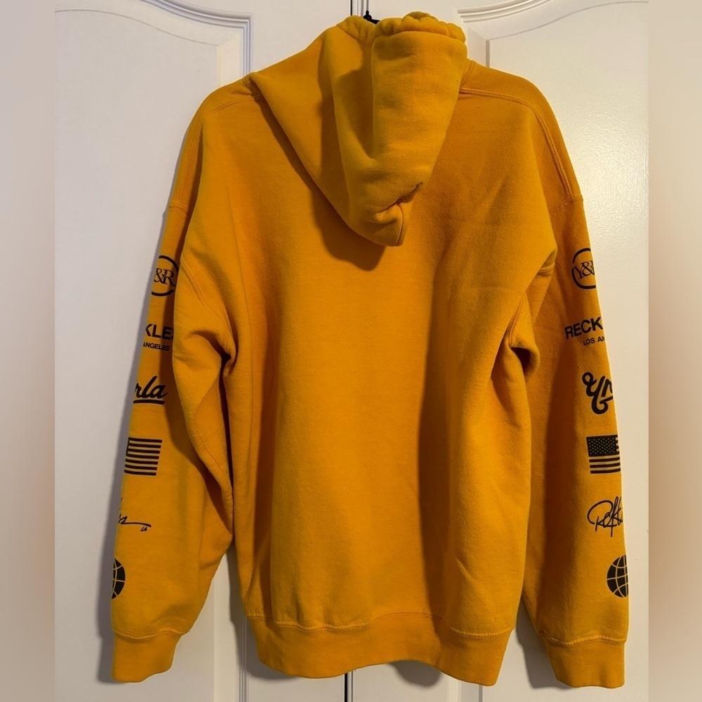 Young & Reckless Men’s Yellow Hoodie - Picture 2 of 6